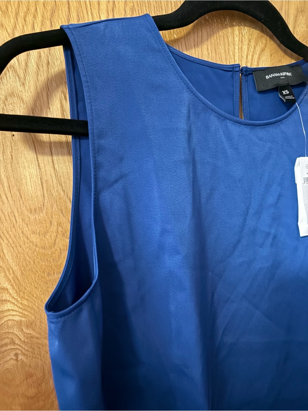 Banana Republic Sleeveless Shell Top - Cobalt Blue XS - Picture 3 of 5